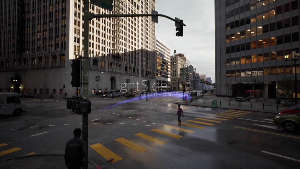 Cruce urbano LIGHTSIDE - Trafico y peatones