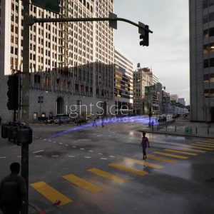 Cruce urbano LIGHTSIDE - Trafico y peatones