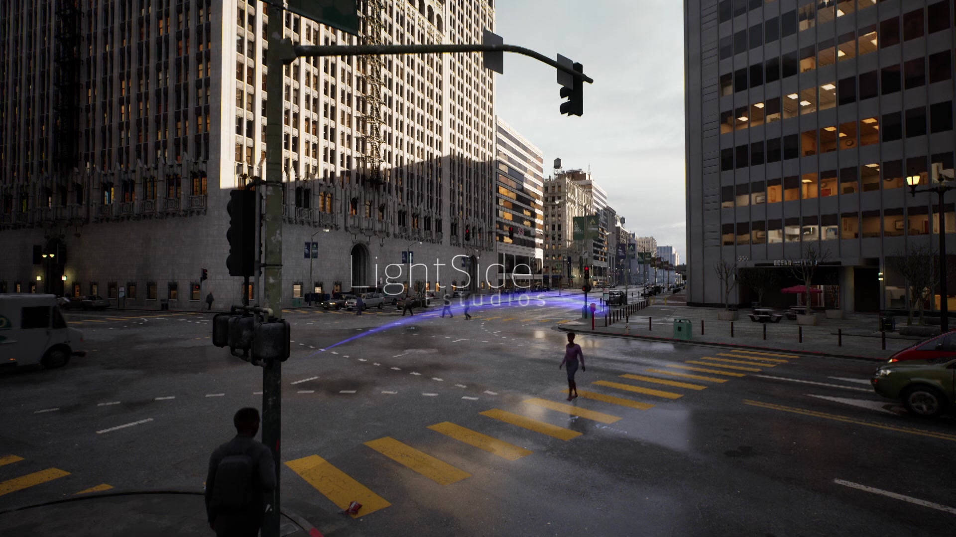 Cruce urbano LIGHTSIDE - Trafico y peatones